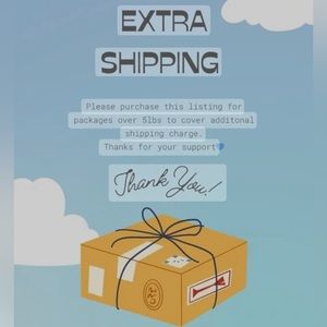 Extra shipping for packages over 5pounds